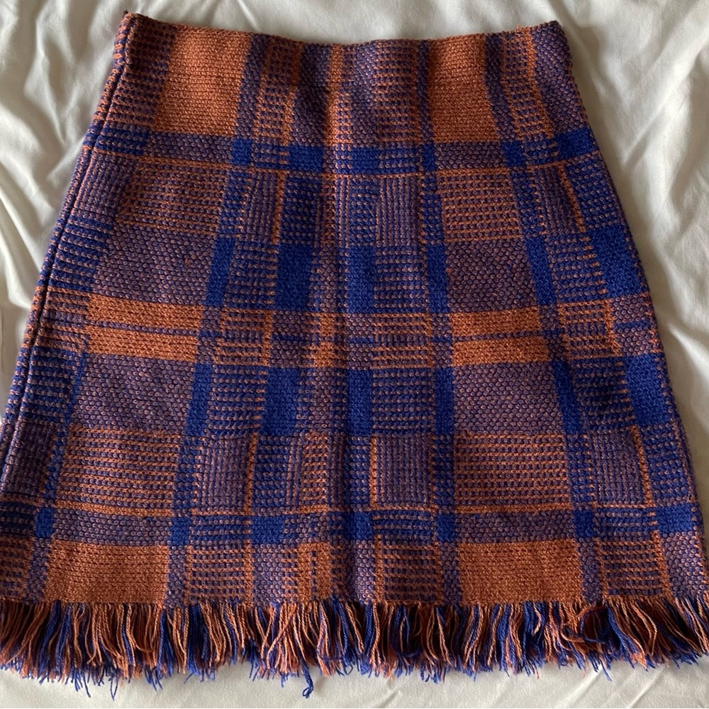 Plaid Winter Skirt Size Small